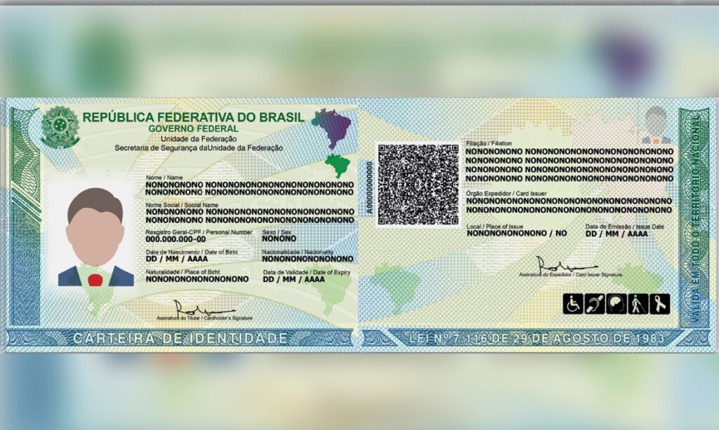 Carteira de Identidade Nacional., o novo RG. Foto: Divulgação