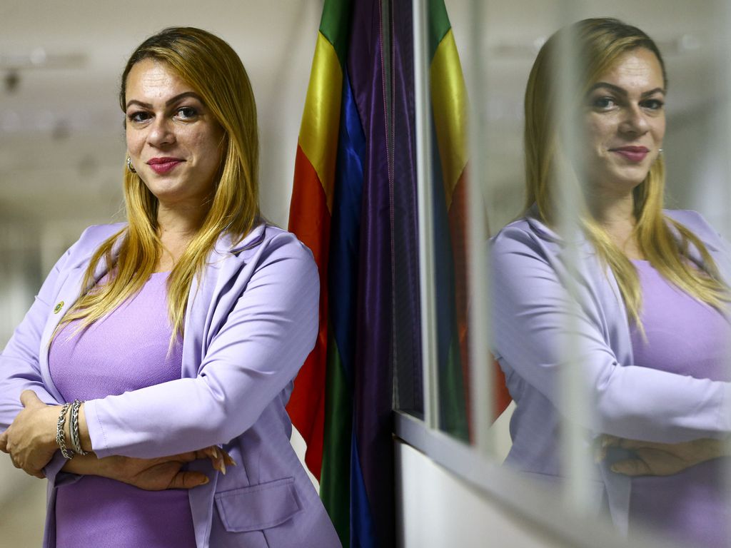 A Secretária Nacional LGBTQIA+ do Ministério dos Direitos Humanos, Symmy Larrat. Foto: Marcelo Camargo/Agência Brasil
