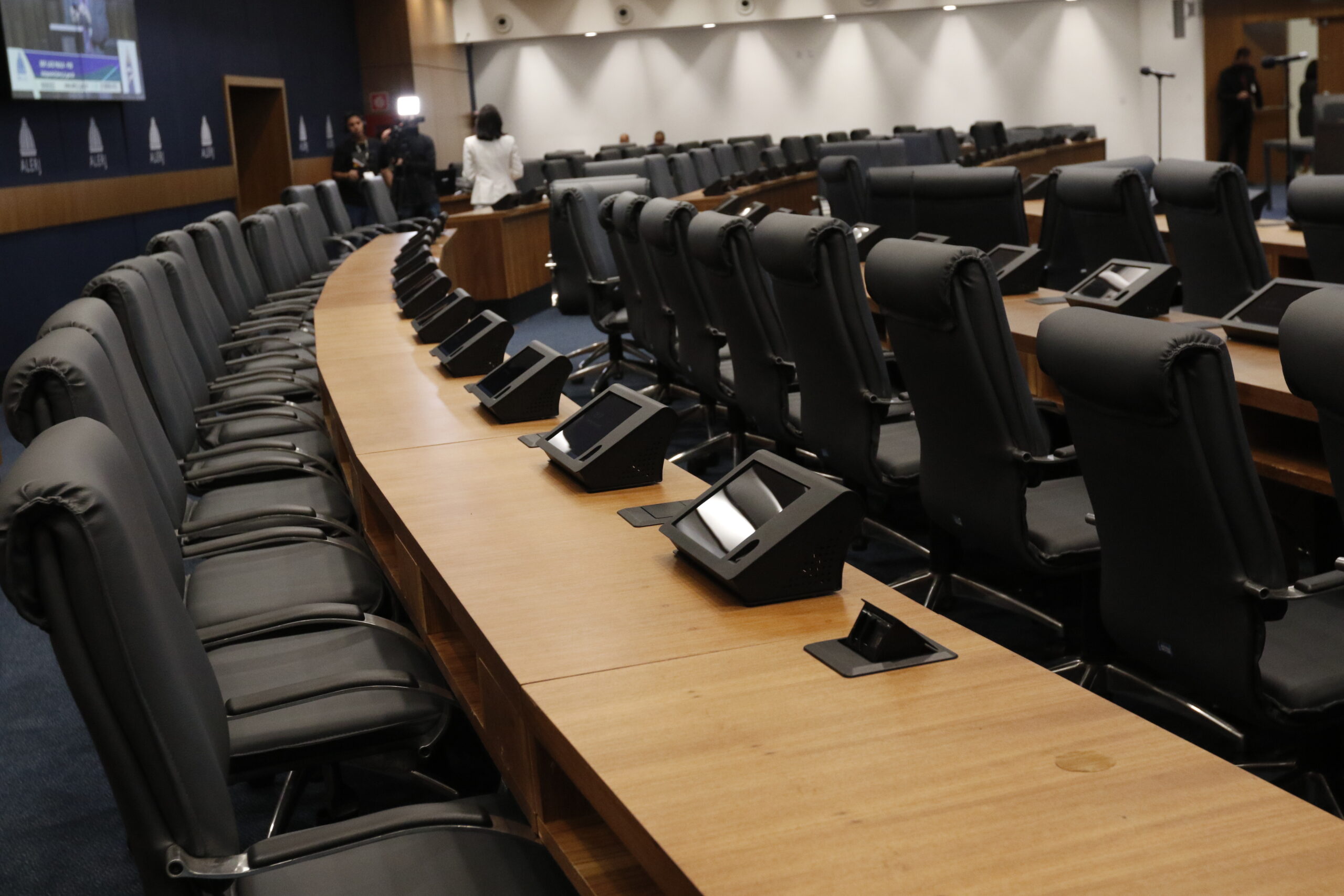 Plenário da nova sede da Assembleia Legislativa do Estado do Rio de Janeiro (Alerj). Foto: Fernando Frazão/Agência Brasil