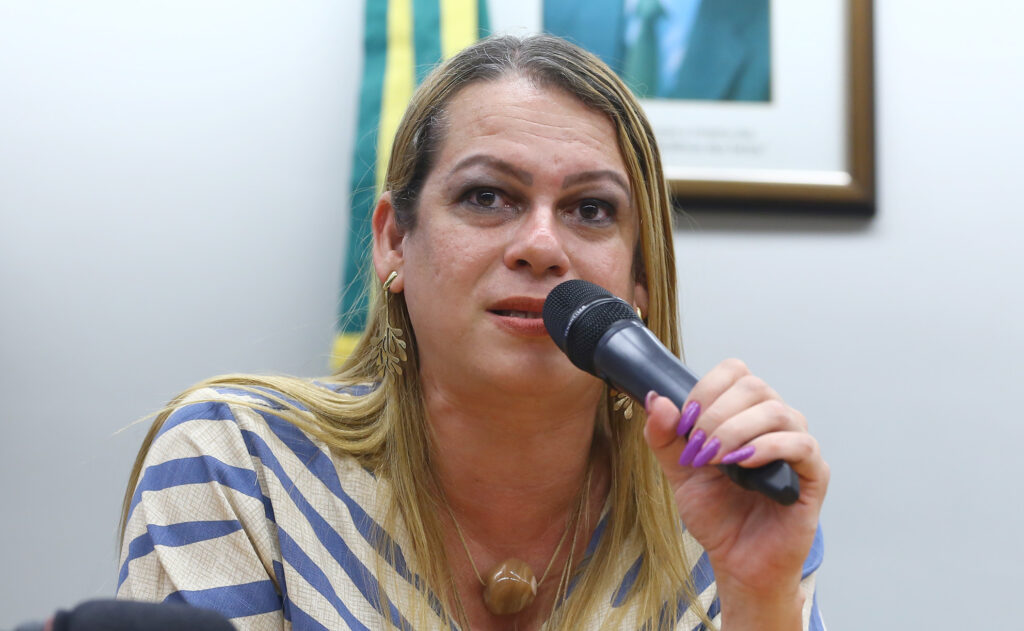 A secretária Nacional dos Direitos das Pessoas LGBTQIA+, Symmy Larrat. Foto: Vinicius Loures / Câmara dos Deputados