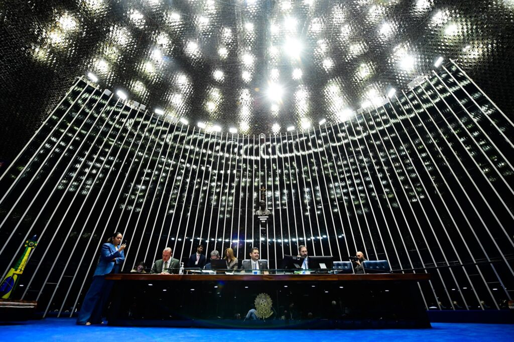 Plenário do Senado Federal durante sessão deliberativa extraordinária. Ordem do dia. Foto: Saulo Cruz/Agência Senado